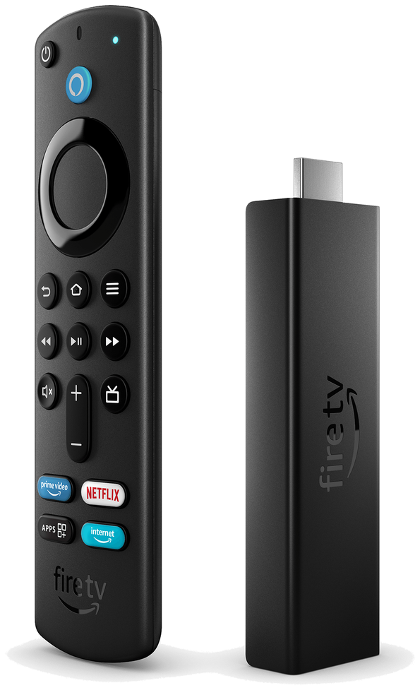 Fire TV Stick 4K Max streaming device and Alexa Voice Remote
