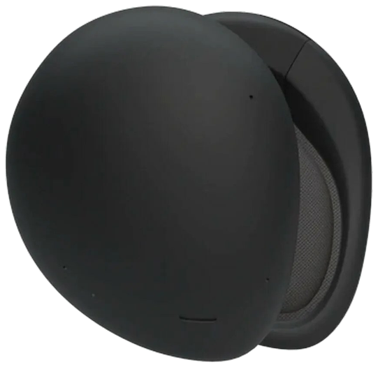 Human Headphones &mdash; black over-ear headphones with no headband